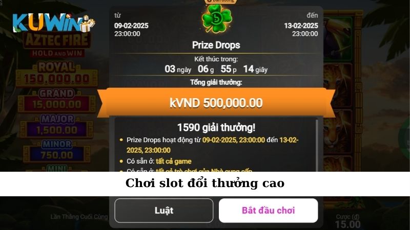 Chơi slot đổi thưởng cao