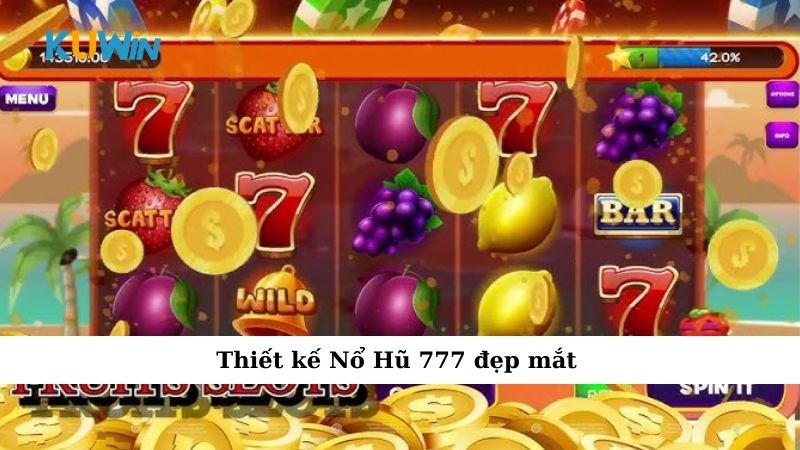 Thiết kế Nổ Hũ 777 đẹp mắt